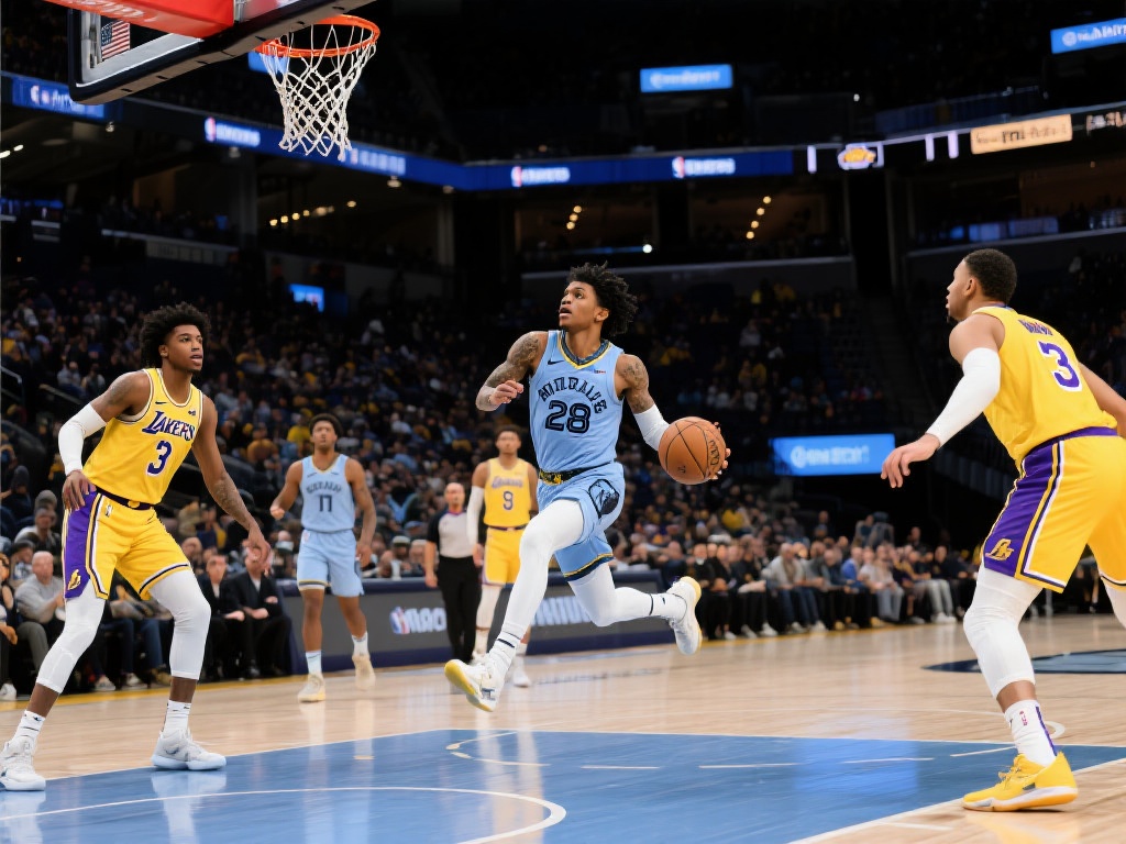 洛杉矶湖人远征孟菲斯,力克灰熊夺胜 尽管最终落败,但孟菲斯灰熊队在本场比赛中