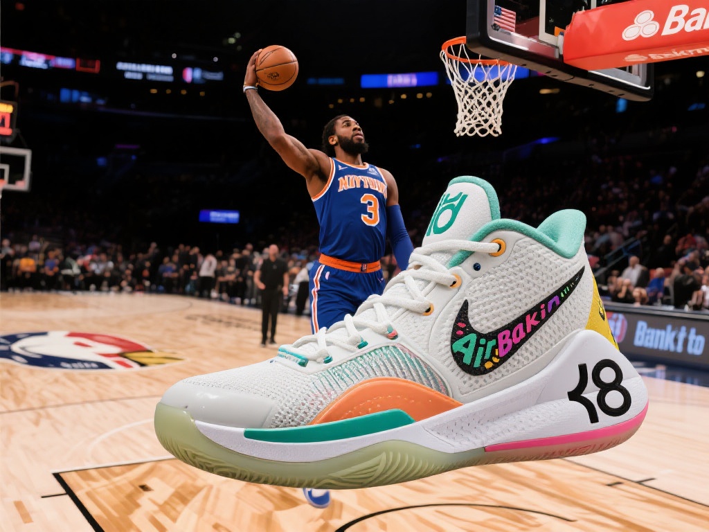 迪班萨亮相全明星扣篮赛，球鞋特写KD18与Air Bakin配色抢镜