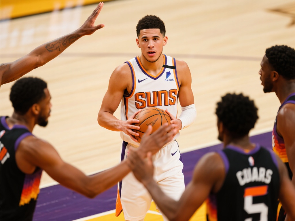 13号秀对决!布克与米切尔谁是顶级得分后卫? 团队影响力:谁是更强队魂?
布克展现出